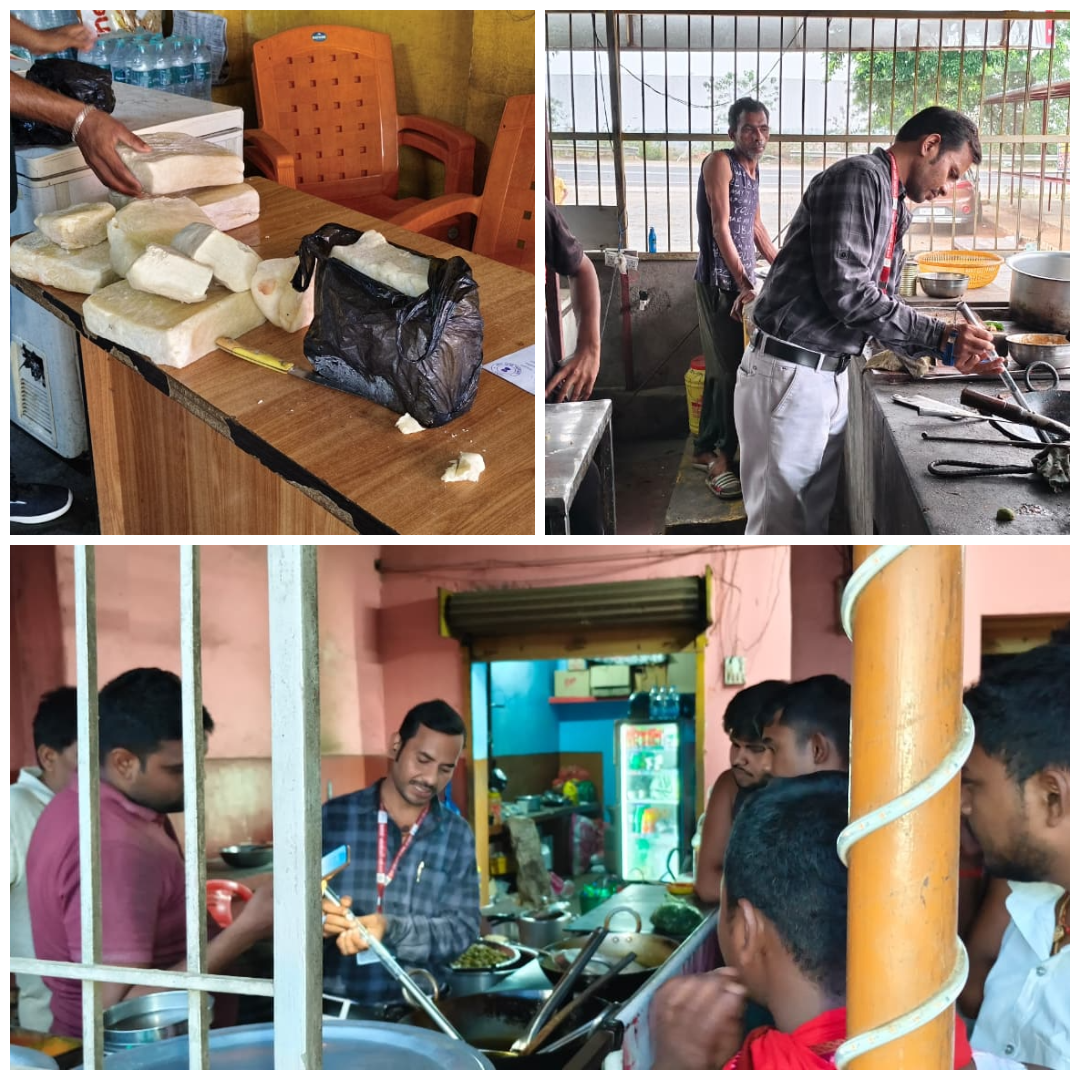 Food Safety: देवघर में फुड सेफ्टी टीम की होटलों-ढाबों व मिठाई दुकानों में छापेमारी, थमाया नोटिस