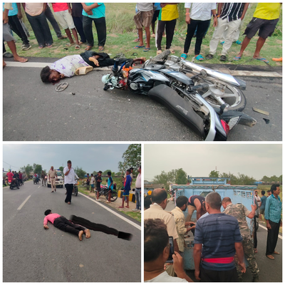 West Singhbhum: चक्रधरपुर-सोनुवा मुख्य मार्ग पर हादसा, बस की चपेट में बाइकसवार 3 युवक की मौत