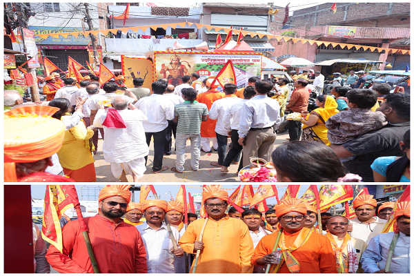 चतरा में बन रहा पूर्वी भारत का सबसे बड़ा संकटमोचन धाम, रांची में निकली ‘रथ यात्रा’