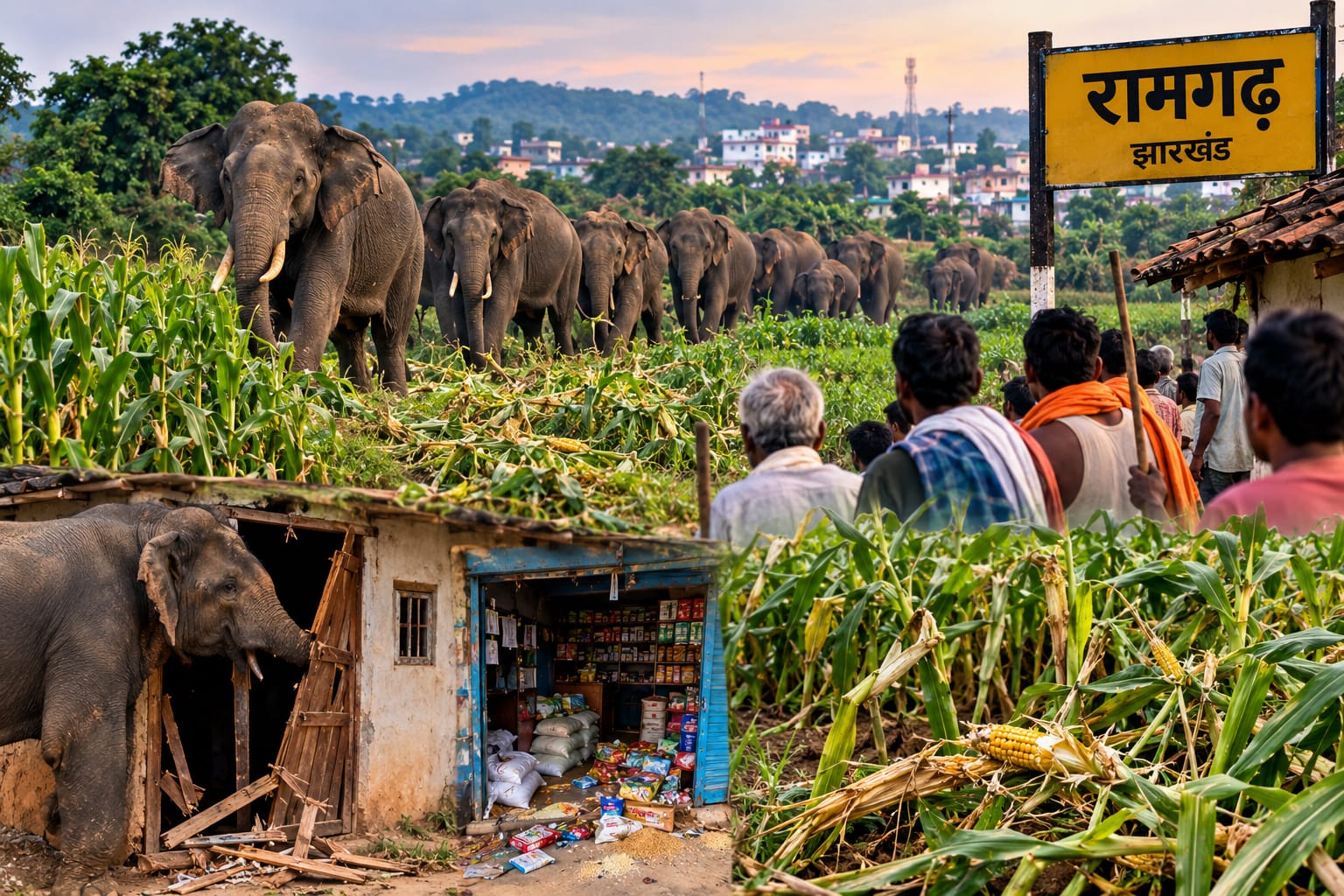 herd of elephants