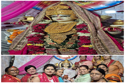 रामगढ़: मां शीतला माता मंदिर के 23वीं वर्षगांठ, माता का भव्य श्रृंगार, भक्तों ने किए दर्शन