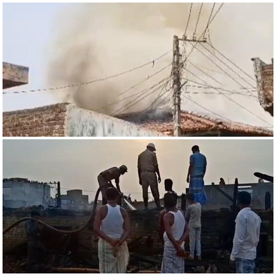 धनबाद: गोविंदाडीह में भीषण आग में दर्जनों घर राख, दमकल की देरी पर भड़का आक्रोश