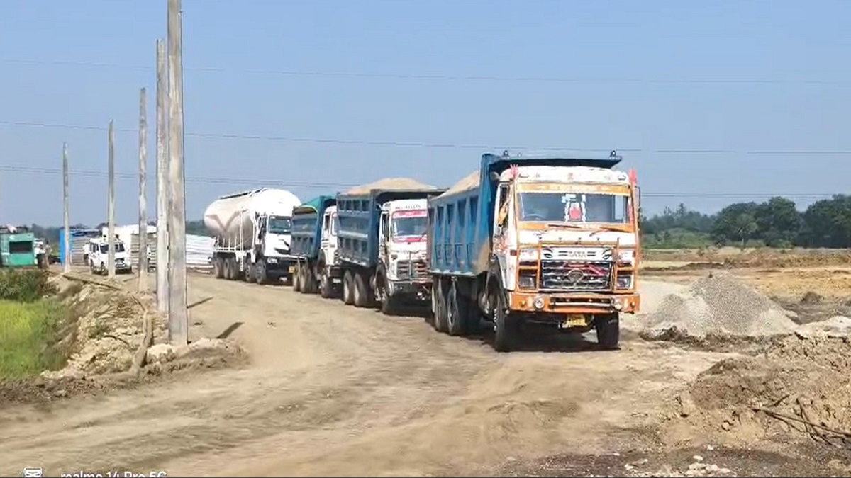 Tipper truck seized