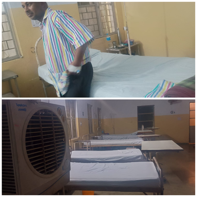 भीषण गर्मी में यूसिल के जादूगोड़ा अस्पताल में मरीज बेहाल, कुलर बनी शोभा की वस्तु