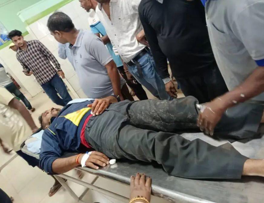 Motorcyclist injured