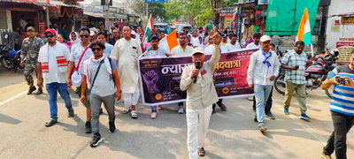 चाईबासा: नो इंट्री लगाने की मांग को लेकर न्याय पदयात्रा शुरू, 1 मई को पहुंचेगी रांची