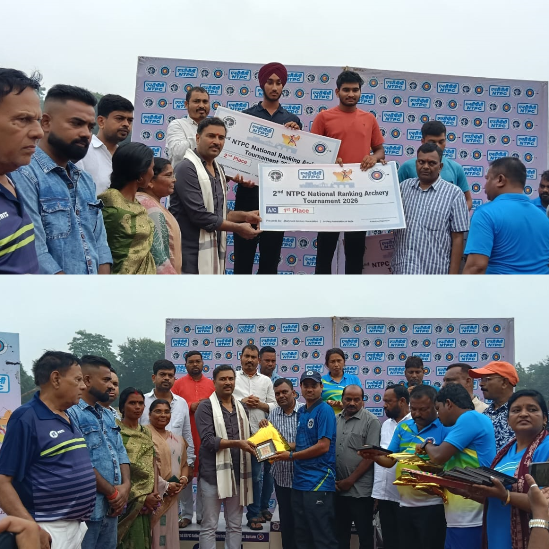 बोकारो में 2nd NTPC राष्ट्रीय रैंकिंग तीरंदाजी प्रतियोगिता का समापन, सुदेश महतो ने खिलाड़ियों को किया सम्मानित