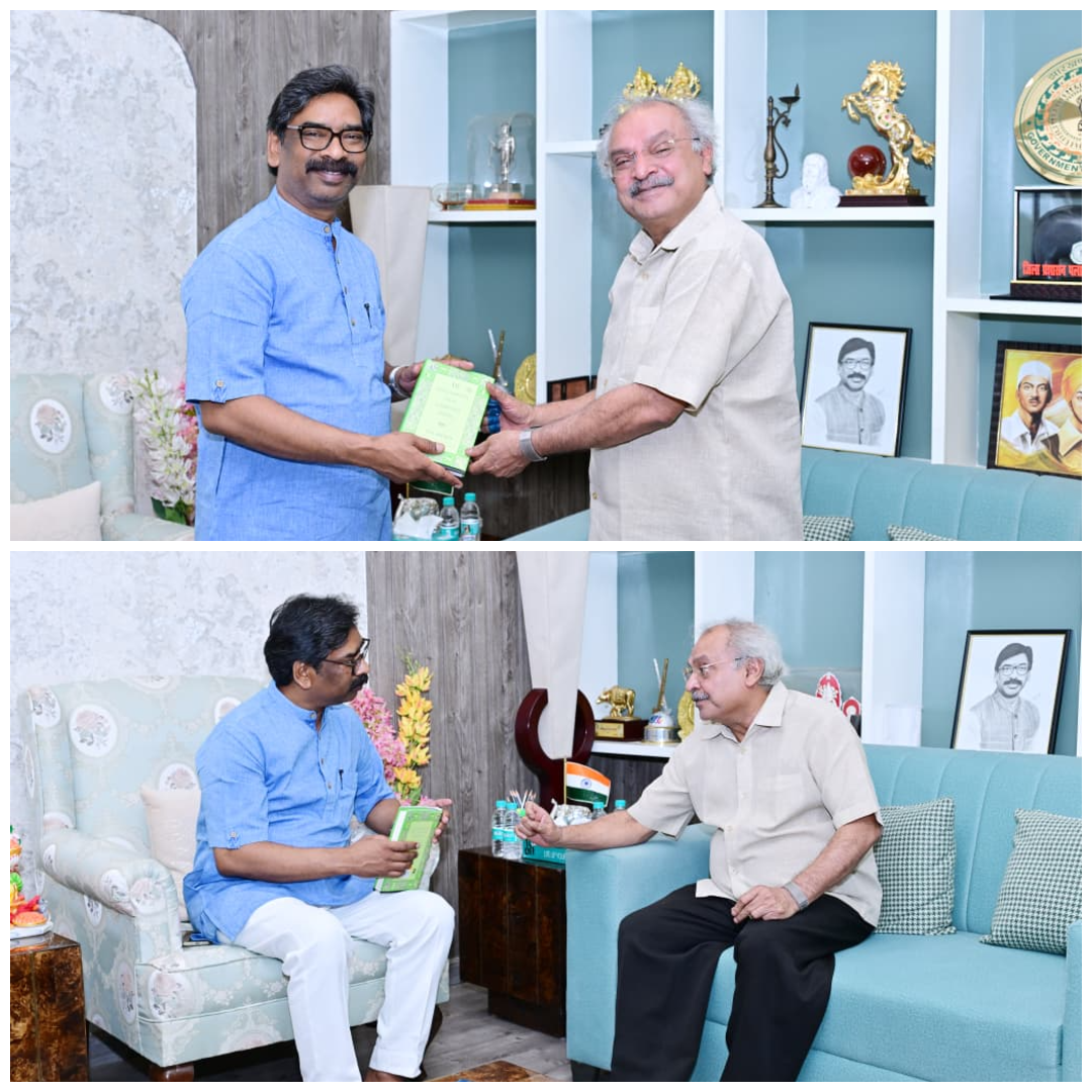 नवनियुक्त लोकायुक्त अमिताभ गुप्ता ने CM हेमंत सोरेन से की मुलाकात