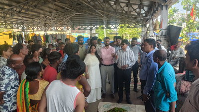 Municipal News: हरमू नदी व लालपुर-कोकर मार्ग के वेंडर मार्केट का औचक निरीक्षण