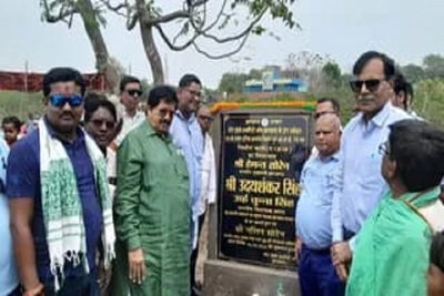 देवघर: 6.67 करोड़ की लागत से बनेगा एसपी माइंस बाईपास, विधायक ने रखी आधारशिला