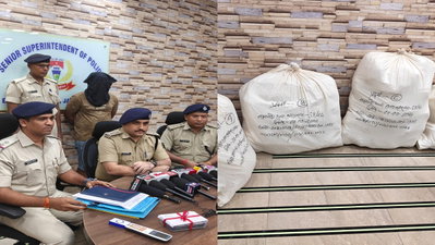 Jamshedpur News: बहरागोड़ा में कार से 113 किलो गांजा बरामद, ओडिशा का तस्कर गिरफ्तार