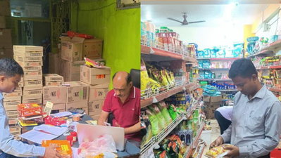Chaibasa News: चाईबासा में खाद्य प्रतिष्ठानों का निरीक्षण, अमानक लेबलिंग वाले चार उत्पाद मिले