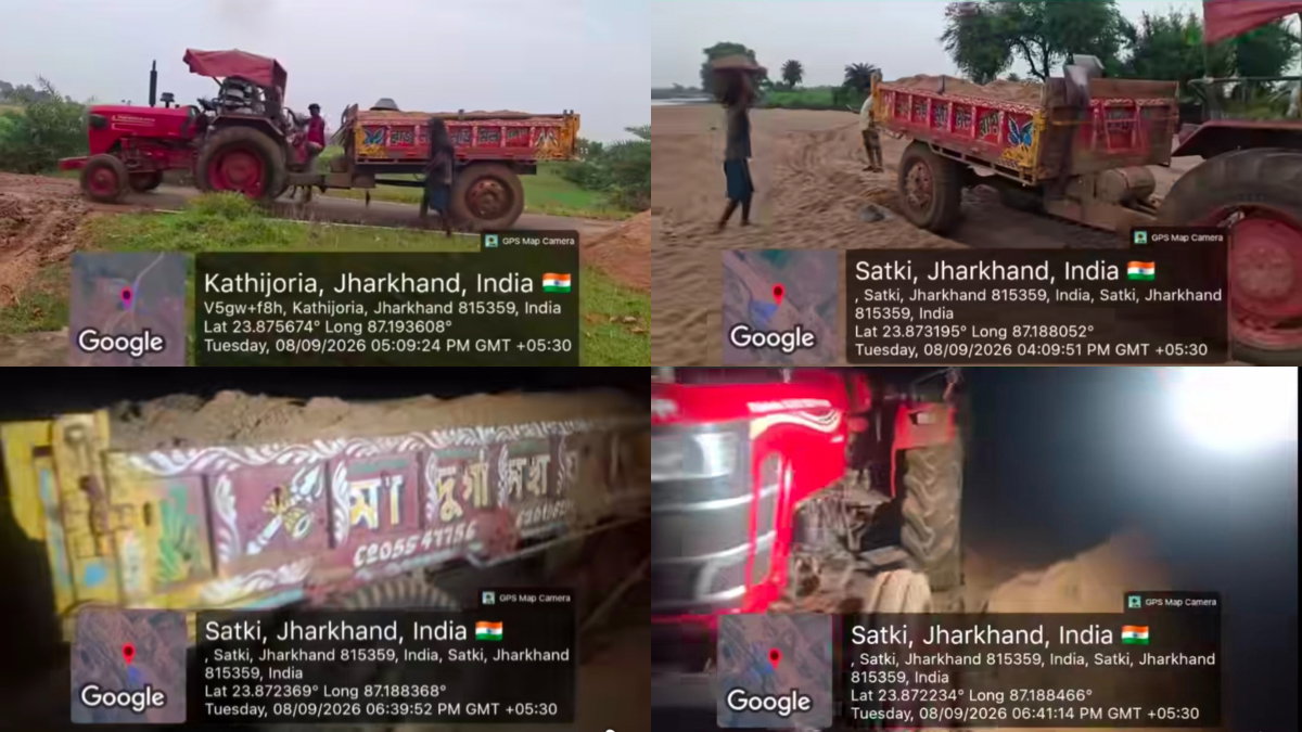 Illegal sand mining