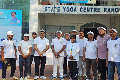 अंतर्राष्ट्रीय योग दिवस से पहले रांची में 'रन फॉर योगा' का आयोजन