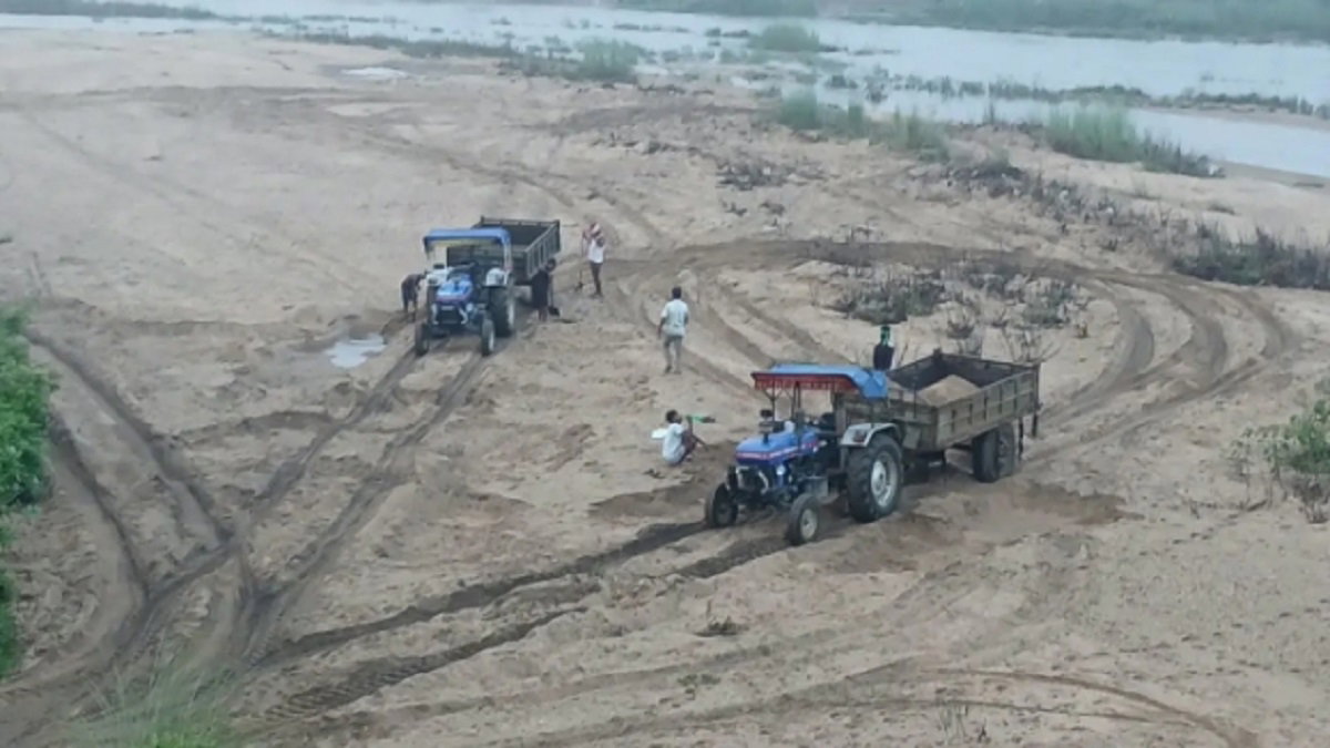 Illegal sand mining
