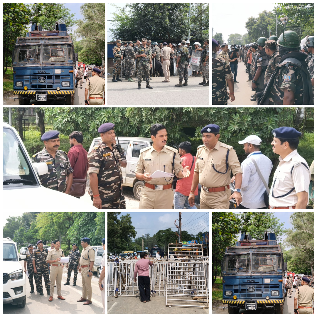 JPSC-JSSC छात्रों के विधानसभा घेराव को लेकर प्रशासन सख्त, चार लेयर की बैरिकेडिंग, 500 जवान तैनात