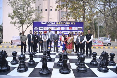 सरला बिरला विवि में नेशनल रैपिड एंड ब्लिट्ज शतरंज चैंपियनशिप का शुभारंभ