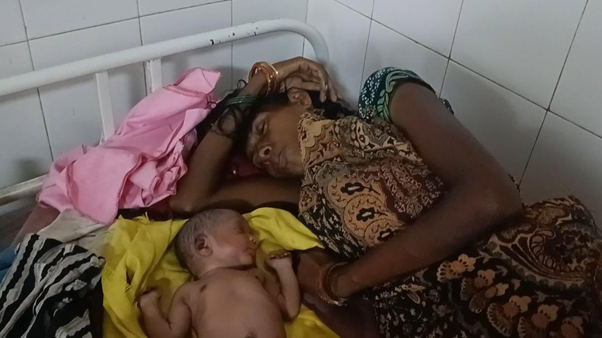Mother and newborn