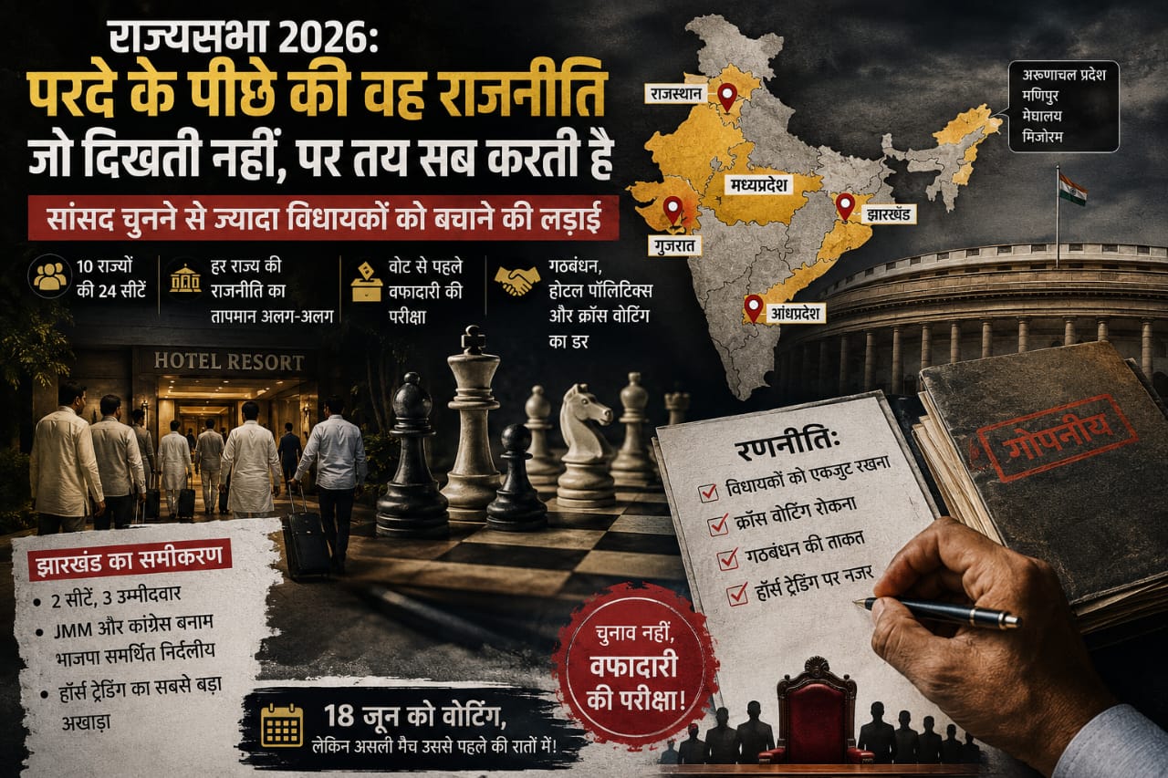 राज्यसभा चुनाव :  पर्दे के पीछे की वह राजनीति जो दिखती नहीं, पर सब तय करती है...