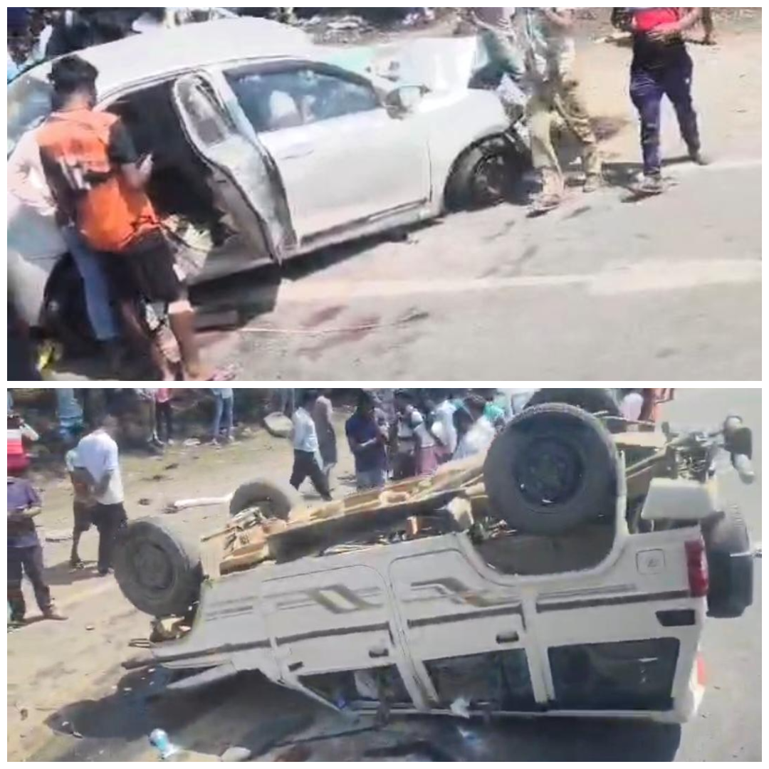 रांची-टाटा हाईवे पर बोलेरो-डिजायर में जोरदार टक्कर, 5 घायल, 3 गंभीर