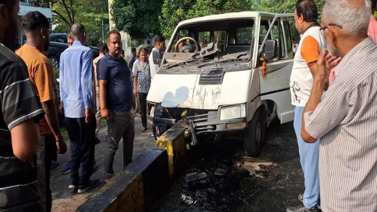 Van crashed