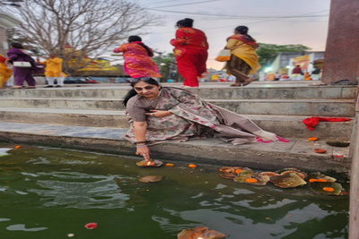 रांची: भारतीय नववर्ष का भव्य स्वागत, विवेकानंद सरोवर में दीपदान