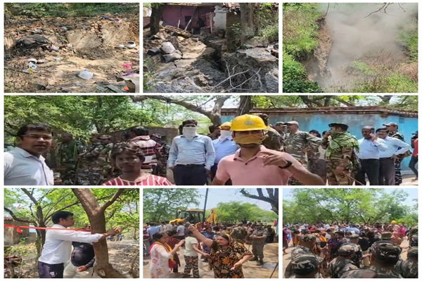 धनबाद में भू-धंसान के बाद गैस रिसाव, BCCL कर्मियों पर पत्थरबाजी, वाहनों में तोड़फोड़