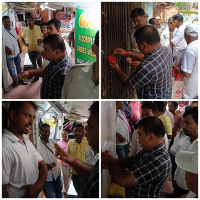 Dhanbad News :  वर्षों से किराया नहीं चुकाने वालों पर निगम का शिकंजा, हटिया मार्केट की चार दुकानें सील