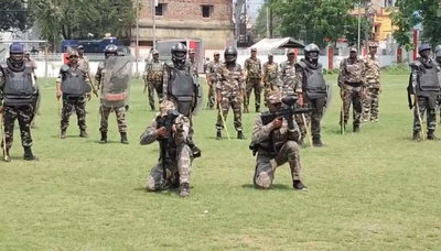 रामनवमी को लेकर धनबाद पुलिस अलर्ट, उपद्रवियों व आपात स्थिति से निपटने के लिए मॉक ड्रिल