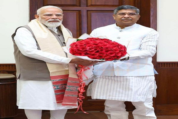 झारखंड बीजेपी अध्यक्ष आदित्य साहू ने पीएम मोदी से की मुलाकात