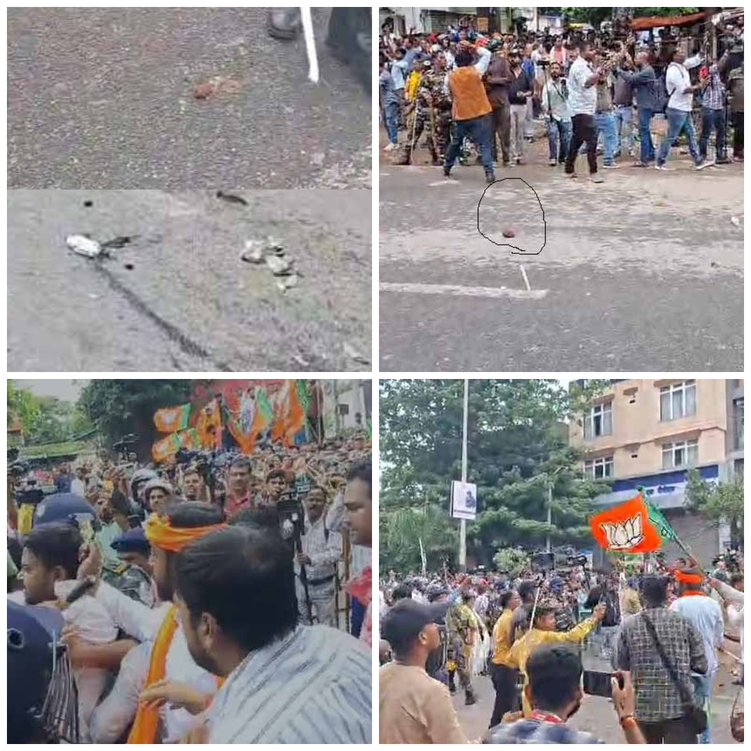 हरमू रोड बना दिल्ली का जंतर-मंतर, टमाटर, अंडे व पत्थरों की बरसात, मीडियाकर्मी भी घायल