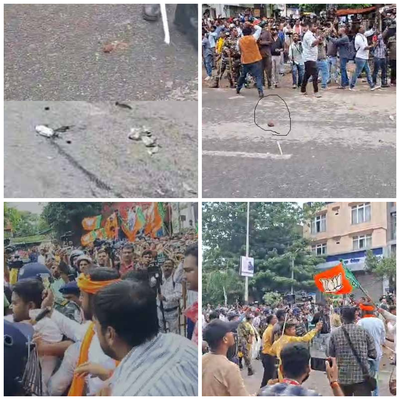 हरमू रोड बना दिल्ली का जंतर-मंतर, टमाटर, अंडे व पत्थरों की बरसात, मीडियाकर्मी भी घायल