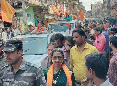 पलामू :  मेयर अरुणा शंकर के विजय जुलूस में सांसद वीडी राम की तबीयत बिगड़ी