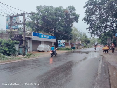 Deoghar News :  बाबा नगरी में मौसम हुआ सुहावना, उमस भरी गर्मी से मिली राहत