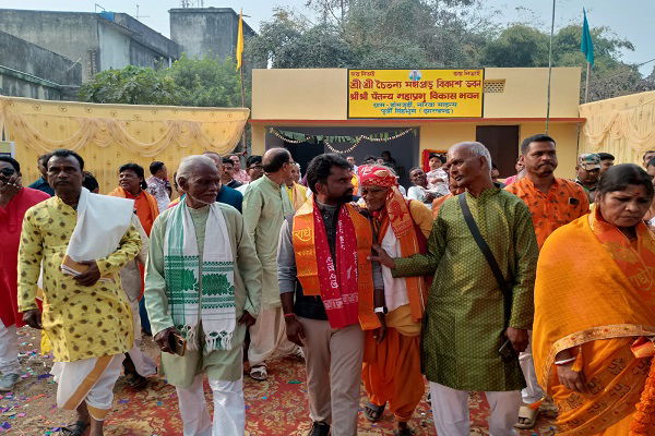 चैतन्य महाप्रभु सांस्कृतिक भवन का विधायक ने किया उद्घाटन