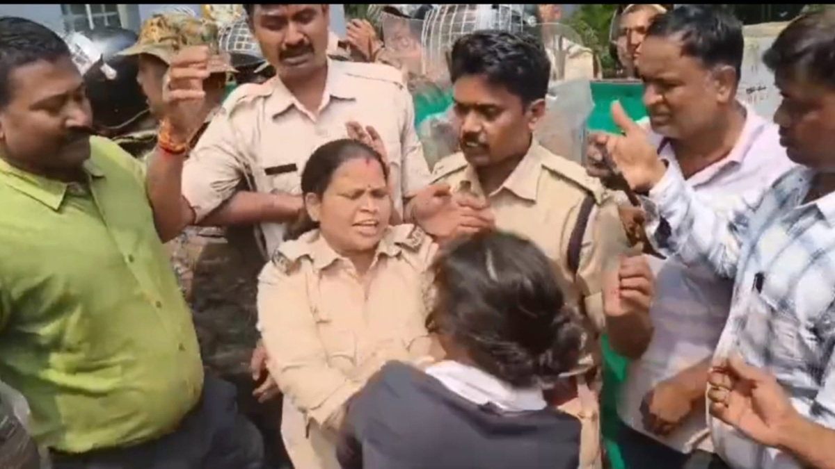 BSL ED आवास घेराव : महिला कांस्टेबल पर पूर्व अधिकारी की पत्नी को थप्पड़ मारने का आरोप