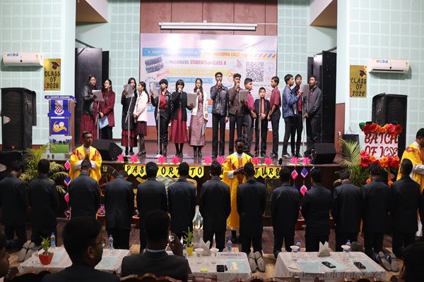 सेंट जेवियर स्कूल डोरंडा में कक्षा 10 के छात्रों का विदाई सह आशीर्वाद समारोह