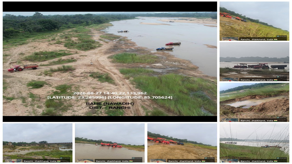 Illegal sand mining