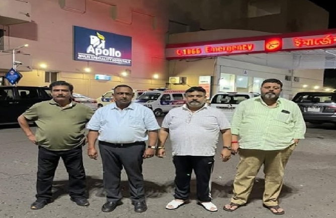 DD बार हमले में घायल प्रत्युष का हालचाल जानने कोलकाता के अपोलो अस्पताल पहुंचे बन्ना गुप्ता और अरविंद सिंह