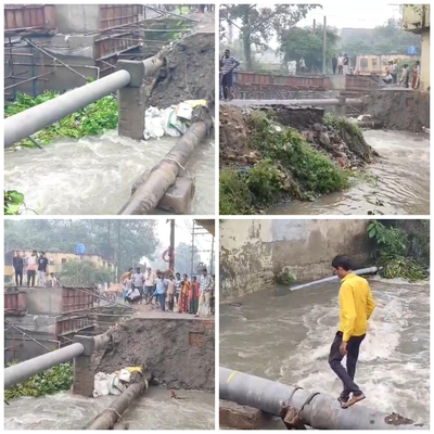 Dhanbad :  तीसरी बार बारिश में बहा झिलिया पुल का डायवर्सन, हजारों लोगों का टूटा संपर्क, ग्रामीणों में आक्रोश
