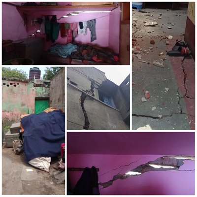 धनबाद :  धर्मनगर में जमीन फटने से हड़कंप, कई घरों की दीवारों पर आईं दरारें, घर छोड़ रहे लोग