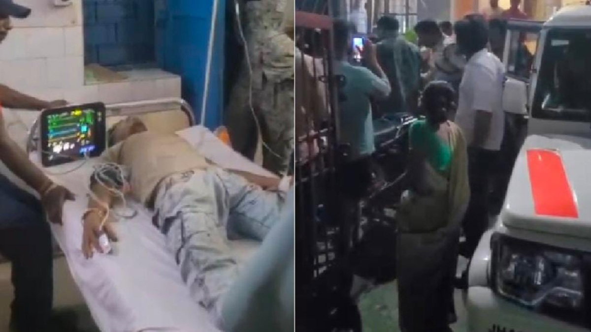 Injured young man