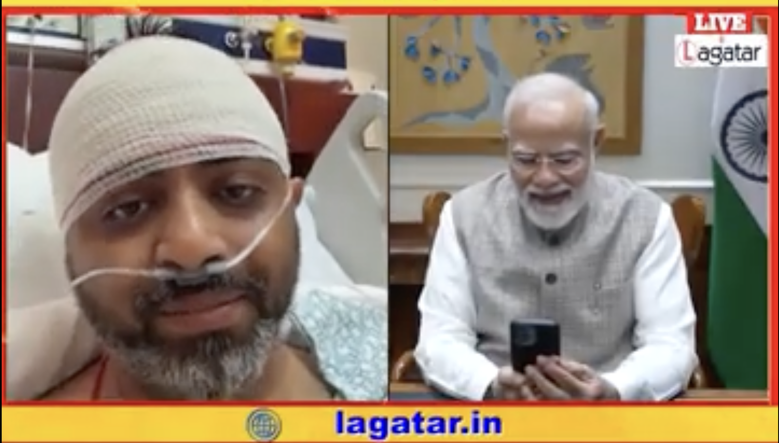 हनुमान जी ने बचा लिया… PM मोदी से बात करते हुए भावुक हुए कैप्टन स्मित मछार || livelagatar news ||