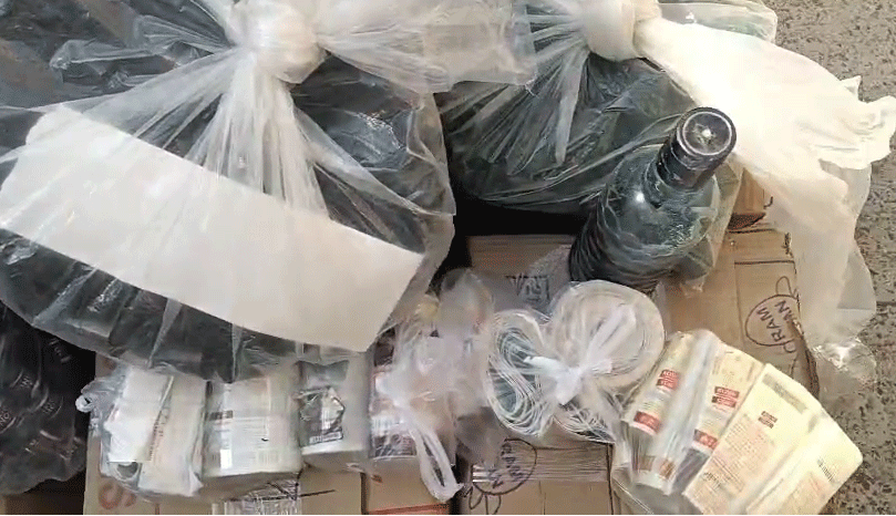 मुर्गी फार्म की आड़ में चल रहा था नकली शराब का खेल, पुलिस छापा में खुलासा