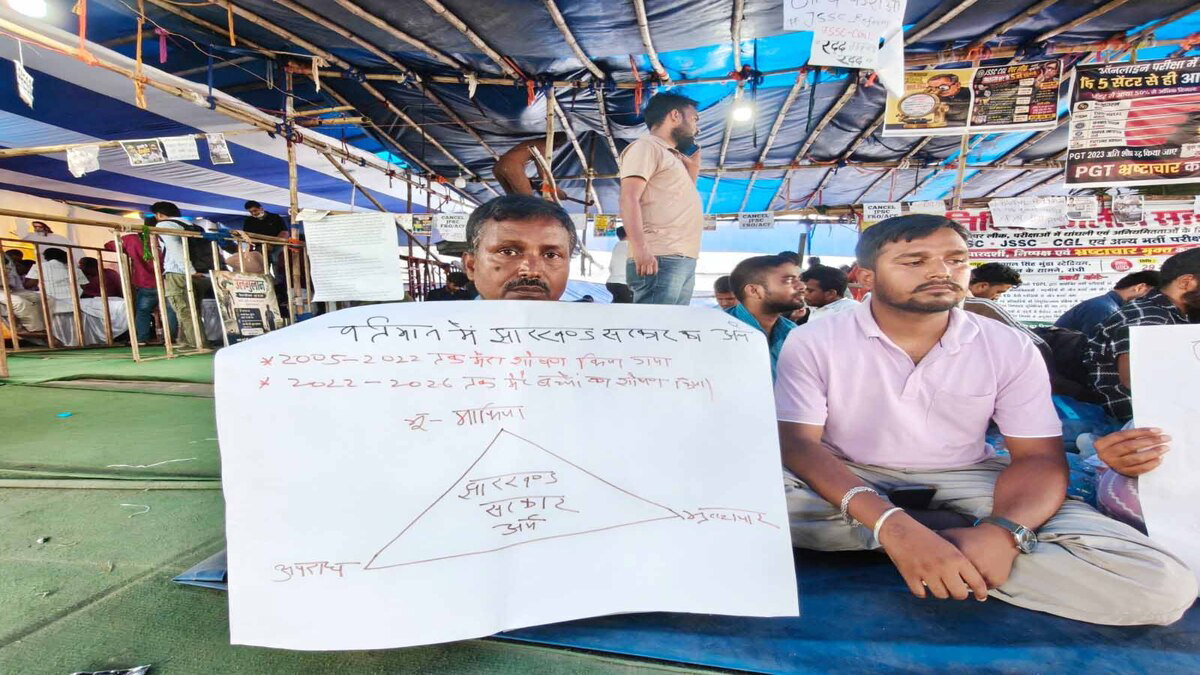 JPSC-JSSC Protest : बेटे के समर्थन में उतरे पिता, बोले- मांगें पूरी होने तक आंदोलन जारी रहेगा