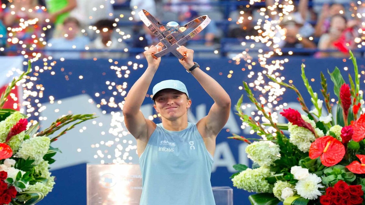 Canadian Open : इगा स्वियाटेक ने एलेना रायबाकिना को हरा खिताब अपने नाम किया
