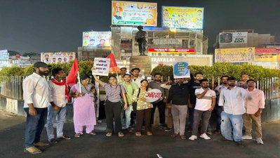 Ranchi News : अंकिता भंडारी को न्याय की मांग को लेकर आइसा का प्रदर्शन