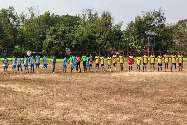 बहरागोड़ा: पाथरघाटा में दो दिवसीय फुटबॉल प्रतियोगिता का भव्य शुभारंभ