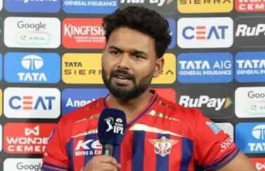 IPL 2026 : ऋषभ पंत पर धीमी ओवर गति के लिए लगा 12 लाख का जुर्माना