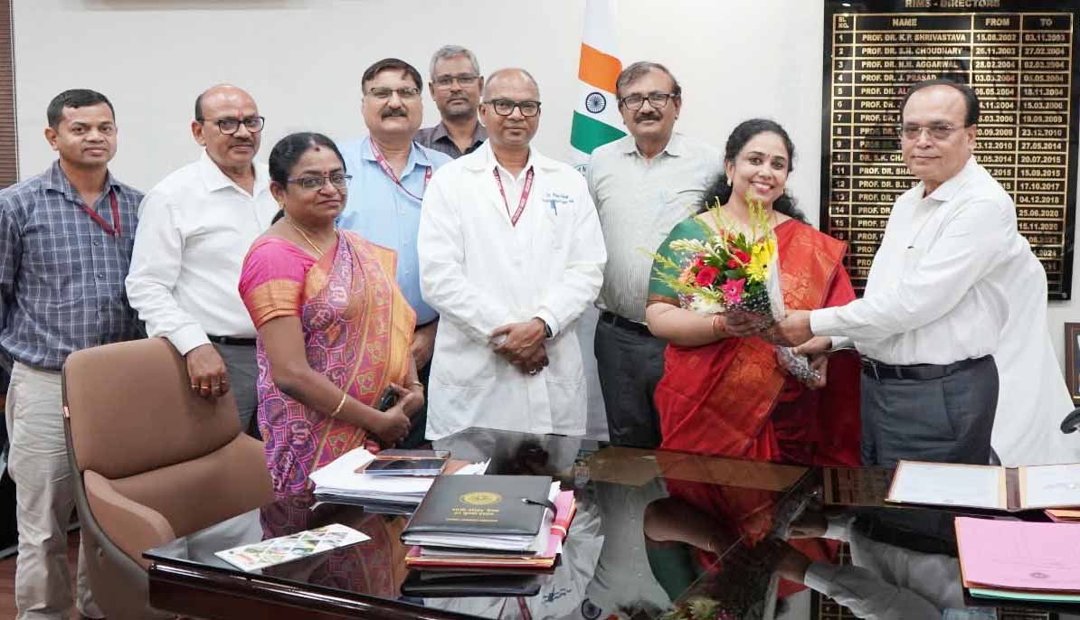 रिम्स नर्सिंग कॉलेज को मिली नई प्राचार्य, डॉ. शालिनी एस. संभालेंगी जिम्मेदारी